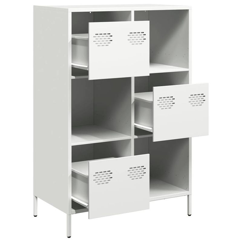 Casa si Gradina - Mobilier - Comode si corpuri - Corpuri bucatarie - Dulap inalt, alb, 68x39x103,5 cm, otel - Infinity.ro