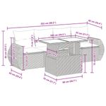 Casa si Gradina - Gradina si terasa - Mobilier exterior - Seturi mobila gradina - Set canapea de gradina cu perne, 5 piese, gri, poliratan - Infinity.ro