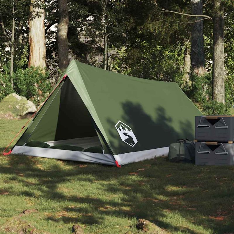 Sport si Outdoor - Camping - Corturi camping - Cort de camping pentru 2 persoane, verde masliniu, impermeabil - Infinity.ro