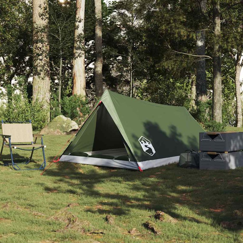 Sport si Outdoor - Camping - Corturi camping - Cort de camping pentru 2 persoane, verde masliniu, impermeabil - Infinity.ro