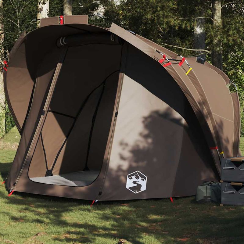 Sport si Outdoor - Camping - Corturi camping - Cort de pescuit pentru 4 persoane, maro, impermeabil - Infinity.ro