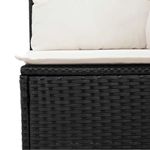 Casa si Gradina - Gradina si terasa - Mobilier exterior - Seturi mobila gradina - Set mobilier de gradina cu perne, 9 piese, negru, poliratan - Infinity.ro