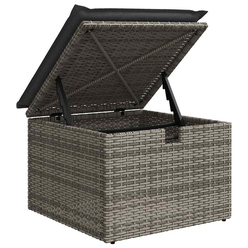 Casa si Gradina - Gradina si terasa - Mobilier exterior - Seturi mobila gradina - Set canapele de gradina cu perne, 8 piese, gri, poliratan - Infinity.ro