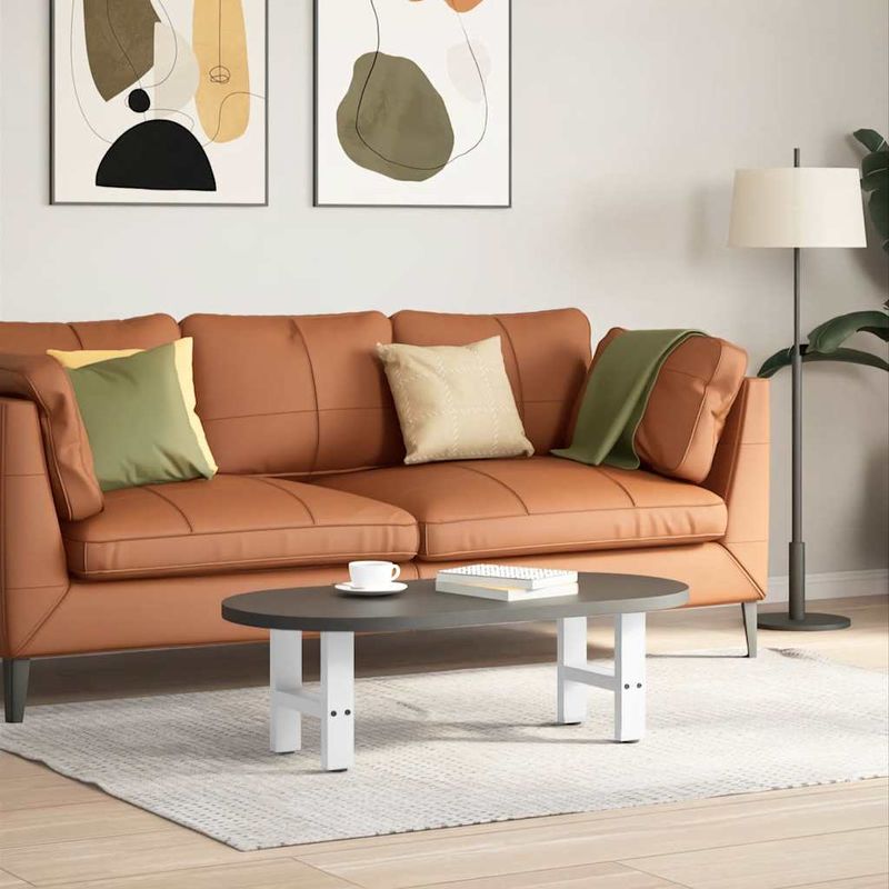 Casa si Gradina - Mobilier - Feronerie si accesorii mobila - Picioare masuta de cafea Alb 2 buc 30×30 cm Otel - Infinity.ro