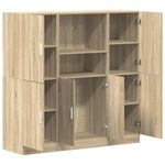 Casa si Gradina - Mobilier - Biblioteci si rafturi - Rafturi - Set dulapuri de bucatarie 3 piese stejar sonoma, lemn prelucrat - Infinity.ro