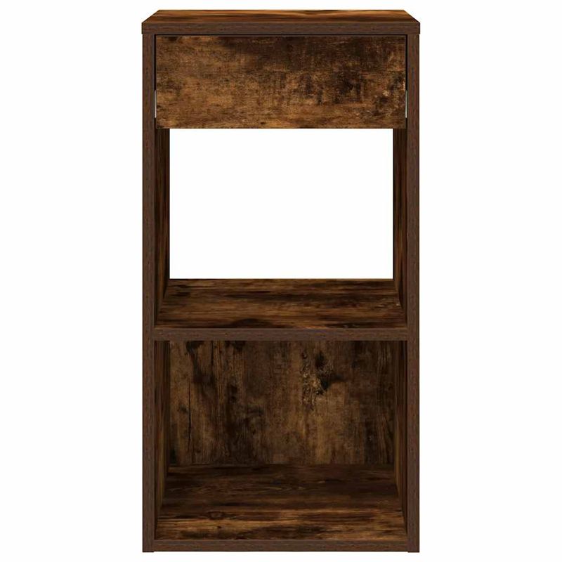 Casa si Gradina - Mobilier - Comode si corpuri - Noptiere - Noptiera cu sertar stejar afumat 35x34x66,5 cm - Infinity.ro
