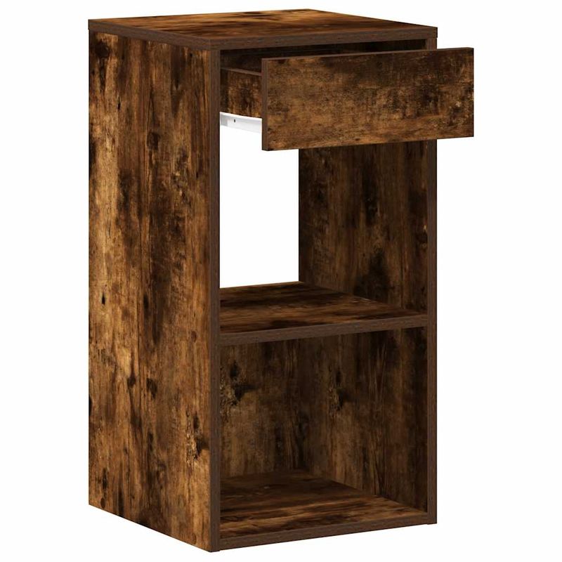 Casa si Gradina - Mobilier - Comode si corpuri - Noptiere - Noptiera cu sertar stejar afumat 35x34x66,5 cm - Infinity.ro