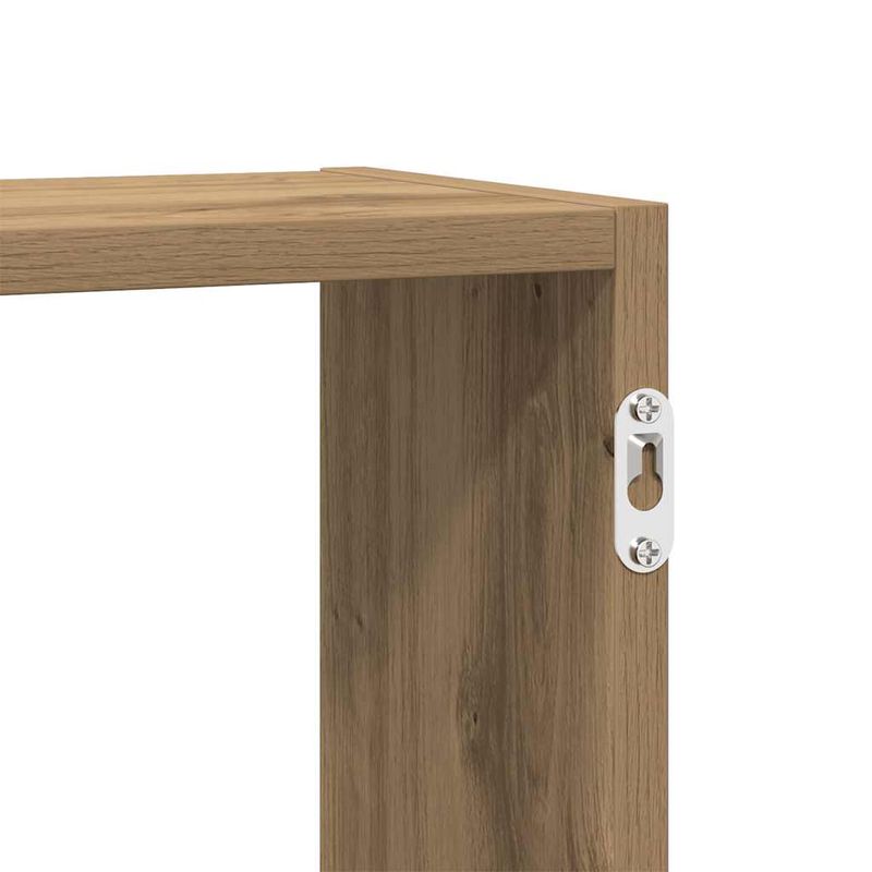 Casa si Gradina - Mobilier - Biblioteci si rafturi - Rafturi - Raft cubic de perete cu 5 compartimente stejar artizanal lemn - Infinity.ro