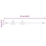 Casa si Gradina/Constructii/Scule de mana si unelte/Accesorii scule de mana - Set usi glisante pentru dulap 91 cm otel carbon - Infinity.ro