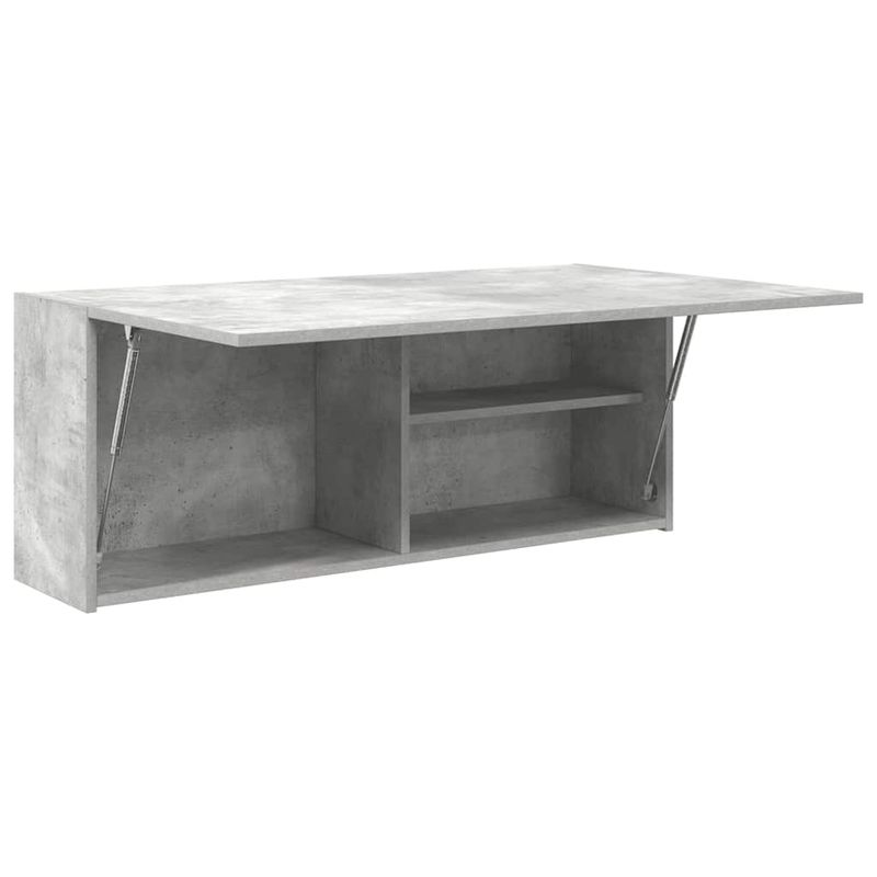 Casa si Gradina - Mobilier - Mobilier baie - Corpuri baie - Dulap perete baie, gri beton, 100x25x40 cm, lemn prelucrat - Infinity.ro