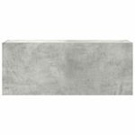 Casa si Gradina - Mobilier - Mobilier baie - Corpuri baie - Dulap perete baie, gri beton, 100x25x40 cm, lemn prelucrat - Infinity.ro