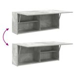 Casa si Gradina - Mobilier - Mobilier baie - Corpuri baie - Dulap perete baie, gri beton, 100x25x40 cm, lemn prelucrat - Infinity.ro
