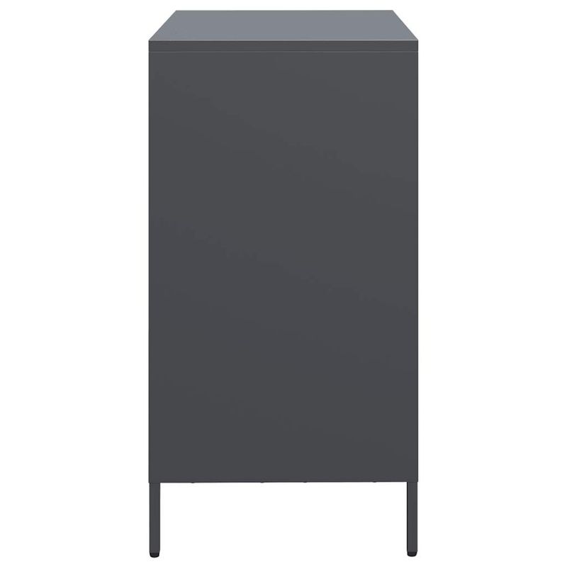 Casa si Gradina - Mobilier - Comode si corpuri - Comode - Dulap, antracit, 68x39x73,5 cm, otel laminat la rece - Infinity.ro