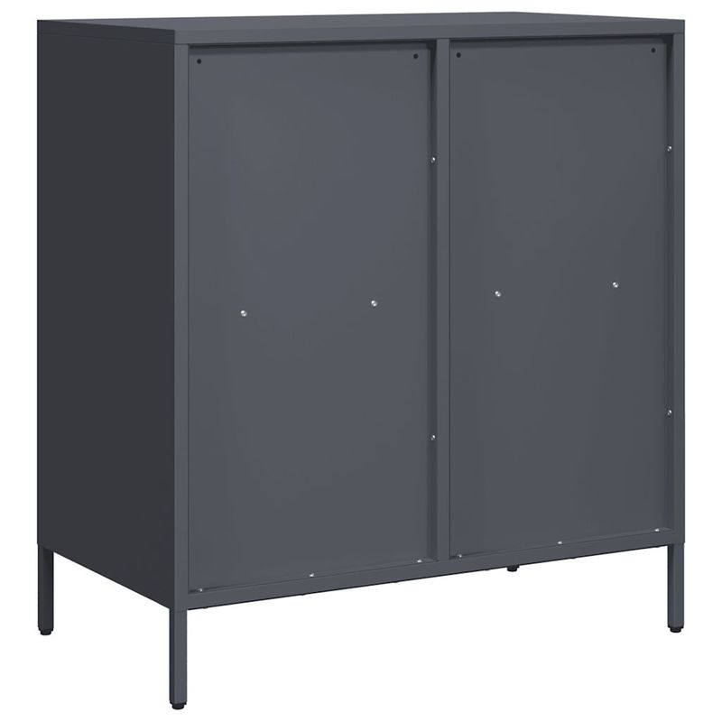 Casa si Gradina - Mobilier - Comode si corpuri - Comode - Dulap, antracit, 68x39x73,5 cm, otel laminat la rece - Infinity.ro