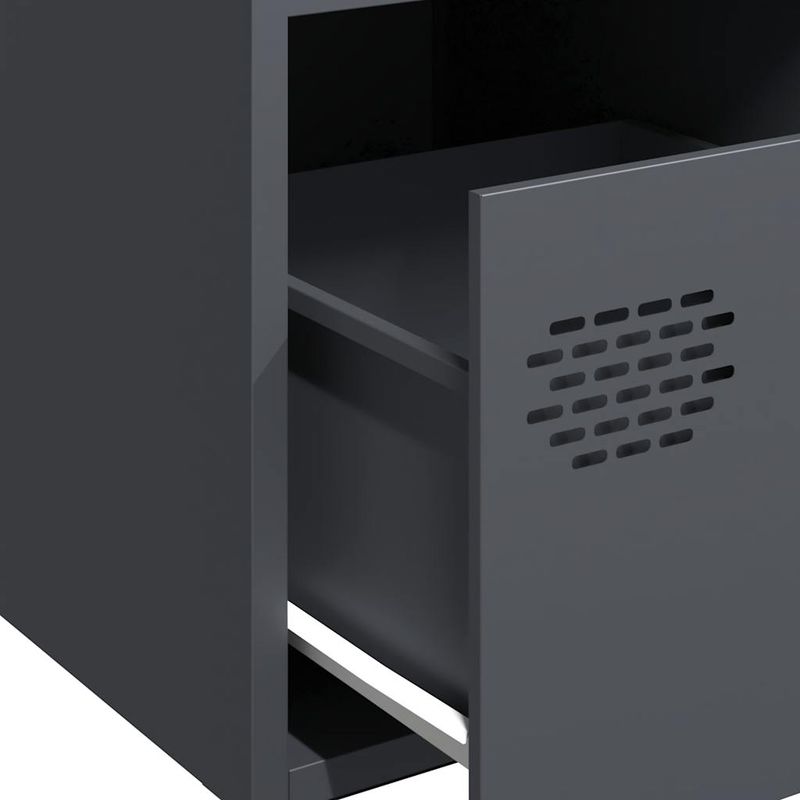 Casa si Gradina - Mobilier - Comode si corpuri - Comode - Dulap, antracit, 68x39x73,5 cm, otel laminat la rece - Infinity.ro