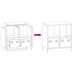 Casa si Gradina - Mobilier - Comode si corpuri - Comode - Dulap, antracit, 68x39x73,5 cm, otel laminat la rece - Infinity.ro