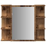 Casa si Gradina - Mobilier - Mobilier baie - Corpuri baie - Dulap cu oglinda de baie lemn vechi 80x20,5x64 cm lemn de lemn - Infinity.ro