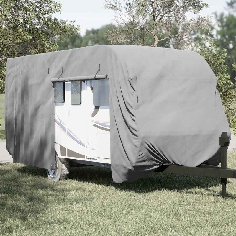 Auto si Moto - Intretinere auto - Huse auto - Husa de rulota gri 460x250x220 cm Tesatura netesuta - Infinity.ro