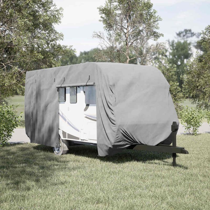 Auto si Moto - Intretinere auto - Huse auto - Husa de rulota gri 460x250x220 cm Tesatura netesuta - Infinity.ro