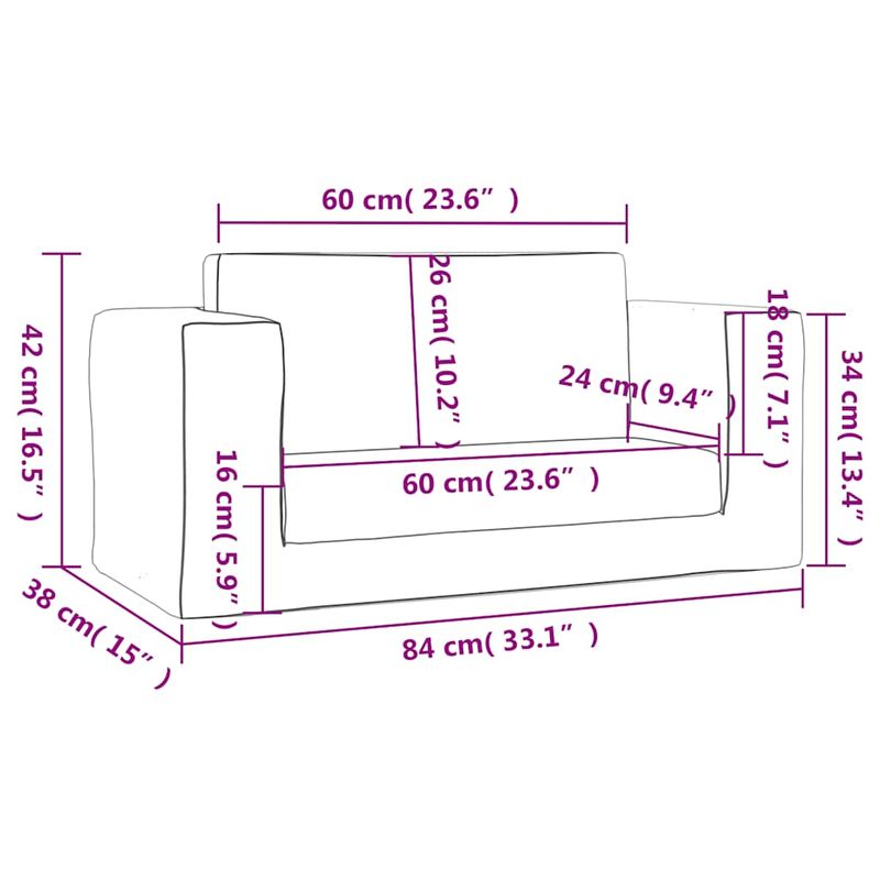 Casa si Gradina - Mobilier - Mobilier copii - Mobilier camera copiilor - Canapea extensibila de copii cu 2 locuri, crem, plus moale - Infinity.ro
