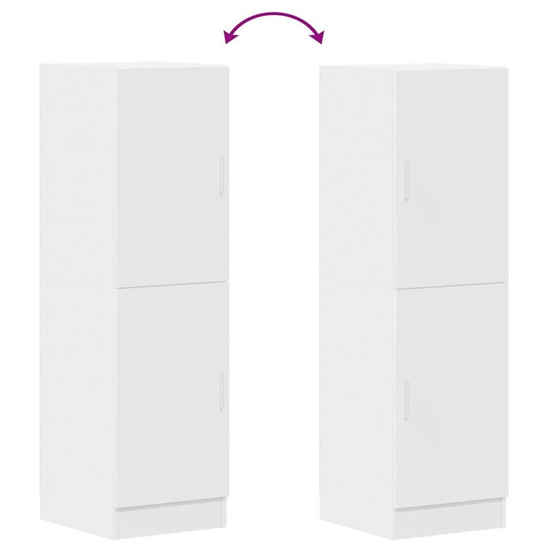 Casa si Gradina - Mobilier - Comode si corpuri - Corpuri bucatarie - Dulap de bucatarie, alb, 38x41,5x131,5 cm, lemn prelucrat - Infinity.ro