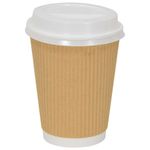 Casa si Gradina - Bucatarie si vesela - Cani si pahare - Cani si cesti - Capace pentru cesti cafea hartie 12 oz si 16 oz 1000 buc. alb - Infinity.ro