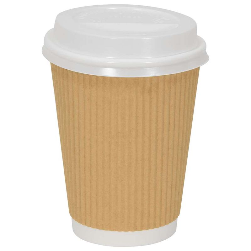 Casa si Gradina - Bucatarie si vesela - Cani si pahare - Cani si cesti - Capace pentru cesti cafea hartie 12 oz si 16 oz 1000 buc. alb - Infinity.ro