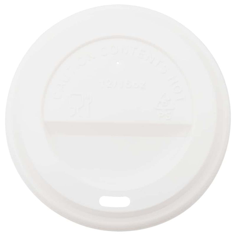 Casa si Gradina - Bucatarie si vesela - Cani si pahare - Cani si cesti - Capace pentru cesti cafea hartie 12 oz si 16 oz 1000 buc. alb - Infinity.ro