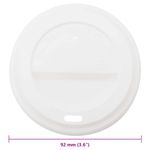 Casa si Gradina - Bucatarie si vesela - Cani si pahare - Cani si cesti - Capace pentru cesti cafea hartie 12 oz si 16 oz 1000 buc. alb - Infinity.ro