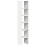 Casa si Gradina - Mobilier - Biblioteci si rafturi - Biblioteci - Biblioteci 2 buc, stivuibile, alb, 30x30x80 cm, lemn prelucrat - Infinity.ro