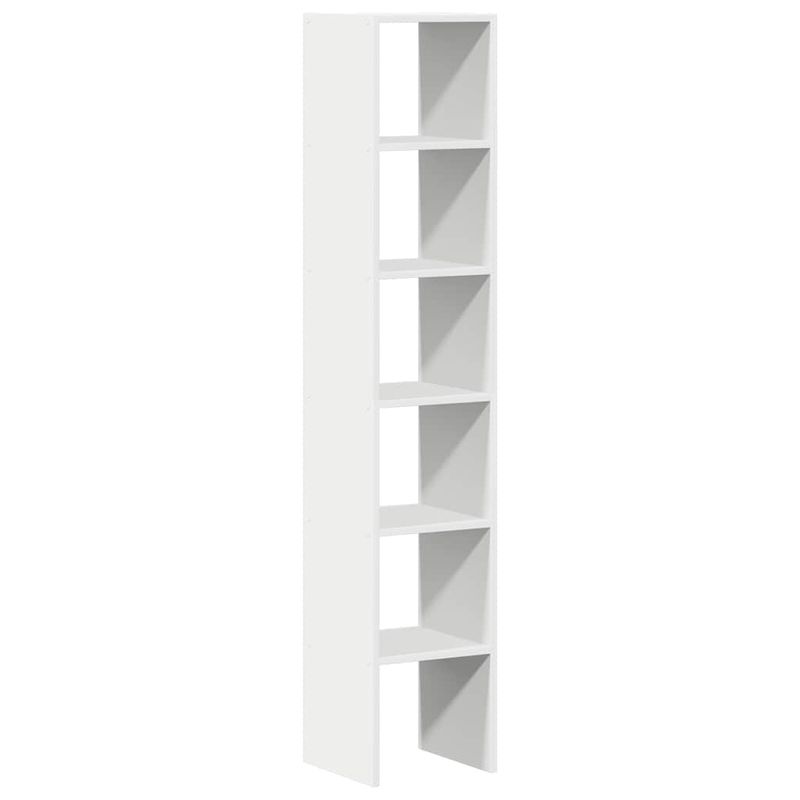 Casa si Gradina - Mobilier - Biblioteci si rafturi - Biblioteci - Biblioteci 2 buc, stivuibile, alb, 30x30x80 cm, lemn prelucrat - Infinity.ro