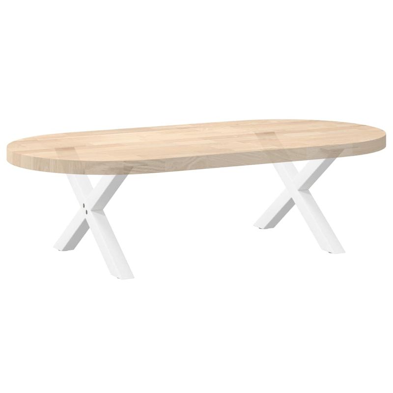 Casa si Gradina - Mobilier - Feronerie si accesorii mobila - Picioare masuta cafea in forma X, 2 buc alb 50x(30-31) cm otel, mărime 50x(30-31) cm (40 mm) - Infinity.ro