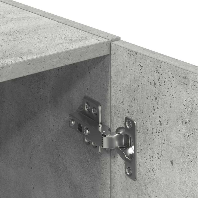 Casa si Gradina - Mobilier - Biblioteci si rafturi - Rafturi - Set dulap de bucatarie 2 piese Lemn prelucrat gri beton - Infinity.ro