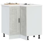 Casa si Gradina - Mobilier - Comode si corpuri - Corpuri bucatarie - Dulap de baza pe colt de bucatarie „Porto”, Gri beto - Infinity.ro