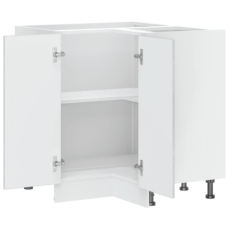 Casa si Gradina - Mobilier - Comode si corpuri - Corpuri bucatarie - Dulap de baza pe colt de bucatarie „Porto”, Gri beto - Infinity.ro