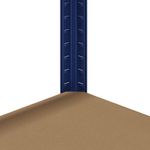 Casa si Gradina - Mobilier - Biblioteci si rafturi - Rafturi - Raft depozitare cu 5 niveluri, albastru, otel&lemn prelucrat - Infinity.ro