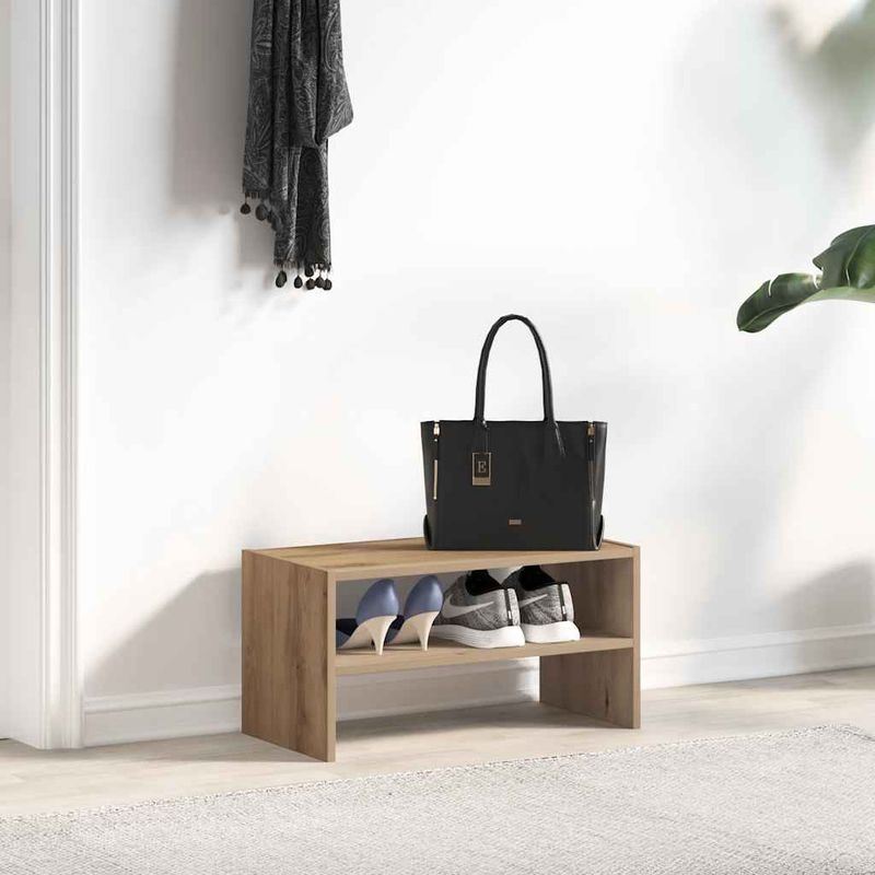 Casa si Gradina - Mobilier - Organizare si depozitare - Organizator incaltaminte - Suport pantofi stivuibil Stejar Artisan 60x30x30,5 cm - Infinity.ro