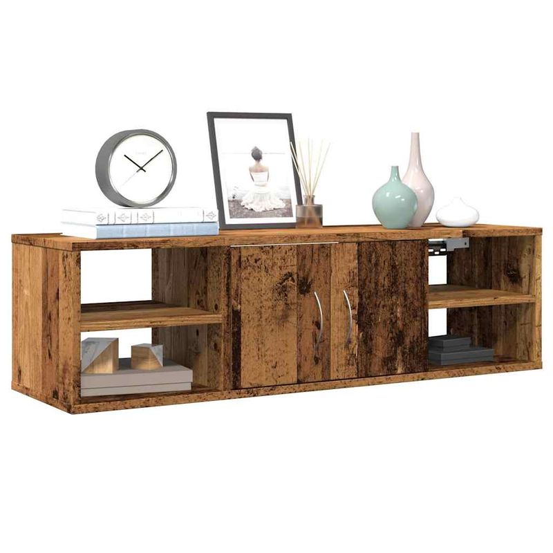 Casa si Gradina - Mobilier - Biblioteci si rafturi - Rafturi - Dulap de perete, lemn vechi, 102x30x29 cm, lemn compozit - Infinity.ro