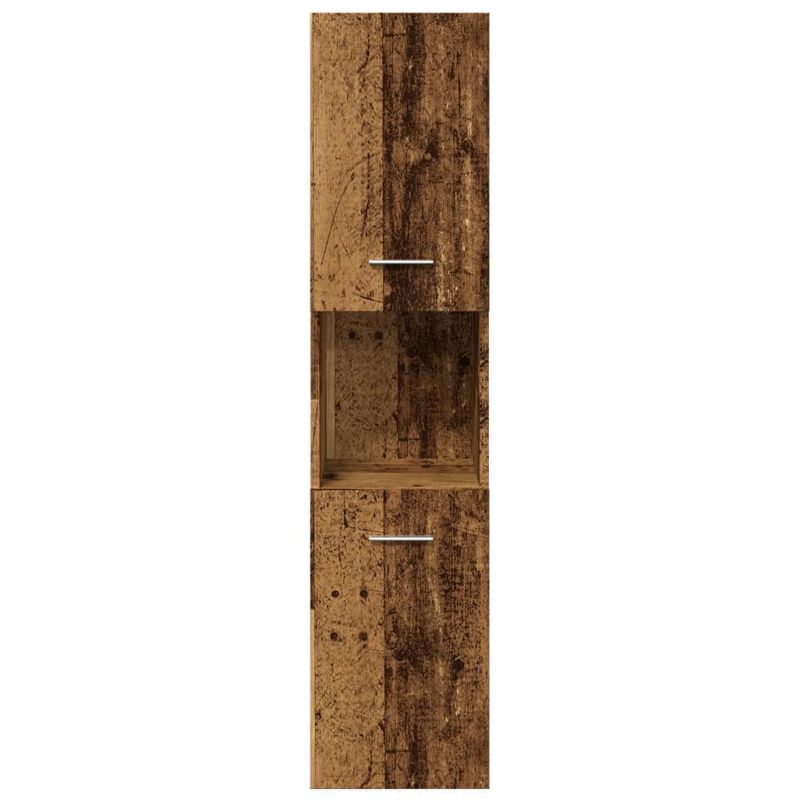 Casa si Gradina - Mobilier - Mobilier baie - Comode baie - Dulap suspendat de baie, lemn vechi 30x30x130 cm lemn prelucrat - Infinity.ro