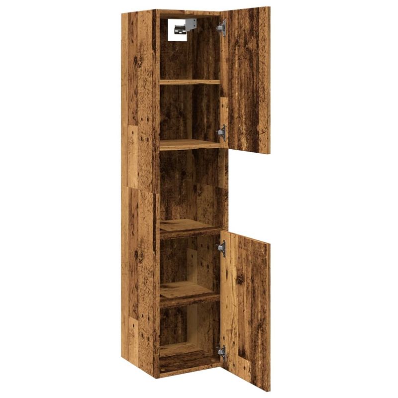 Casa si Gradina - Mobilier - Mobilier baie - Comode baie - Dulap suspendat de baie, lemn vechi 30x30x130 cm lemn prelucrat - Infinity.ro