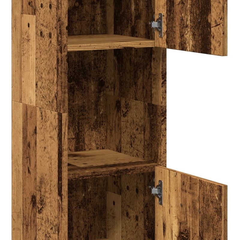 Casa si Gradina - Mobilier - Mobilier baie - Comode baie - Dulap suspendat de baie, lemn vechi 30x30x130 cm lemn prelucrat - Infinity.ro