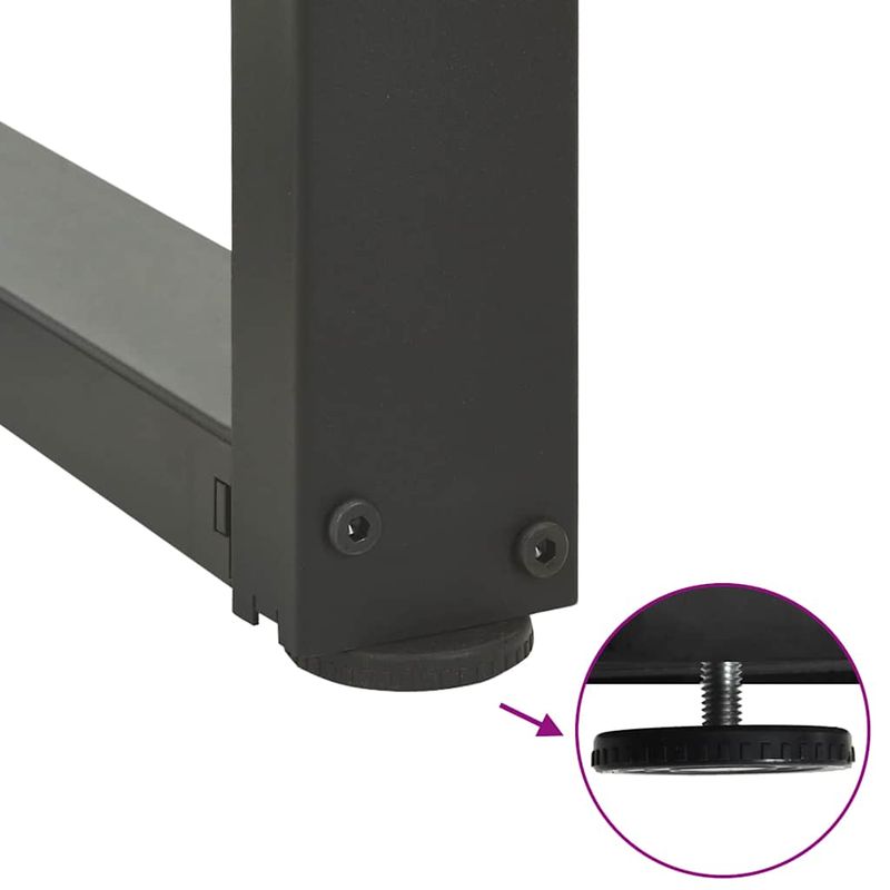 Casa si Gradina - Mobilier - Feronerie si accesorii mobila - Picioare pentru masa in forma de T, 2 buc Antracit Otel, mărime 50x35x(72-73) cm - Infinity.ro