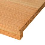 Casa si Gradina - Constructii - Scari si accesorii interioare - Accesorii scari interioare - Trepte de scara 8 buc maro deschis lemn masiv de stejar, mărime 80x25x2 cm - Infinity.ro