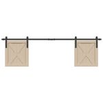 Casa si Gradina/Constructii/Scule de mana si unelte/Accesorii scule de mana - Set usi glisante pentru dulap 183 cm otel carbon - Infinity.ro