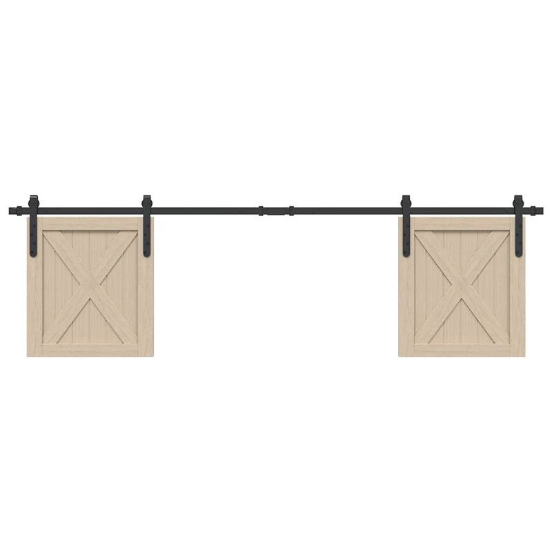 Casa si Gradina/Constructii/Scule de mana si unelte/Accesorii scule de mana - Set usi glisante pentru dulap 183 cm otel carbon - Infinity.ro