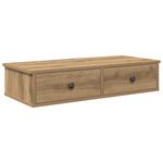 Casa si Gradina - Mobilier - Biblioteci si rafturi - Rafturi - Raft de perete cu sertare Stejar artizanal Lemn prelucrat, mărime 80x34x17 cm - Infinity.ro