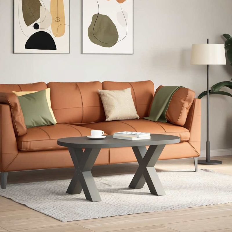 Casa si Gradina - Mobilier - Feronerie si accesorii mobila - Picioare pentru masuta cafea in forma de X, 2 buc Antracit Otel, mărime 50x(42-43) cm (80 mm) - Infinity.ro