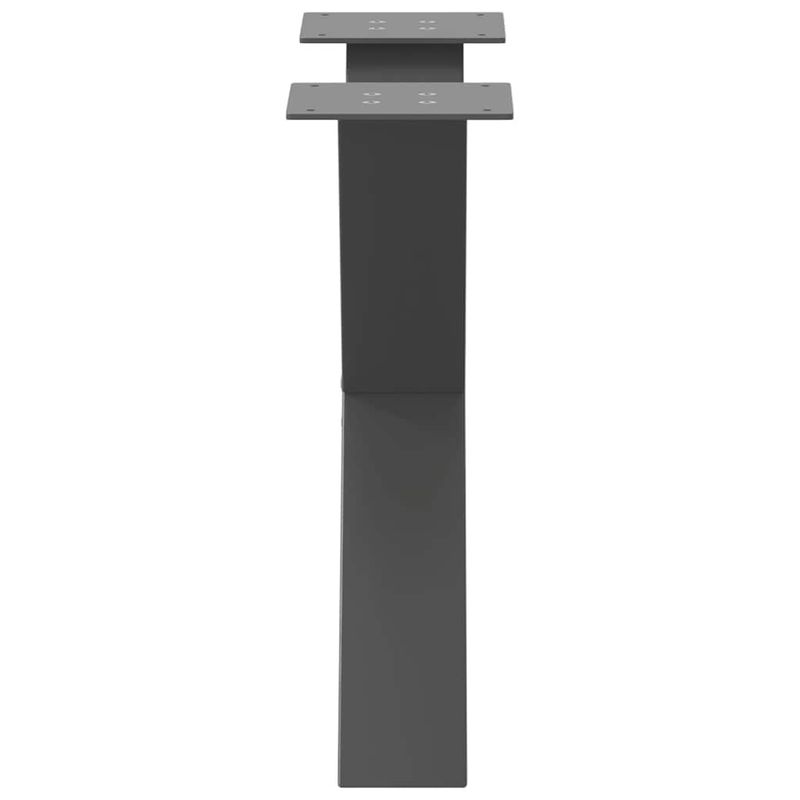 Casa si Gradina - Mobilier - Feronerie si accesorii mobila - Picioare pentru masuta cafea in forma de X, 2 buc Antracit Otel, mărime 50x(42-43) cm (80 mm) - Infinity.ro