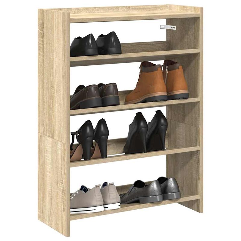 Casa si Gradina - Mobilier - Organizare si depozitare - Organizator incaltaminte - Pantofar, stejar sonoma, 80x25x61,5 cm, lemn prelucrat, lăţime 60 cm, înălțime 81 cm - Infinity.ro