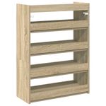 Casa si Gradina - Mobilier - Organizare si depozitare - Organizator incaltaminte - Pantofar, stejar sonoma, 80x25x61,5 cm, lemn prelucrat, lăţime 60 cm, înălțime 81 cm - Infinity.ro